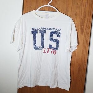 Mens US White T-Shirt